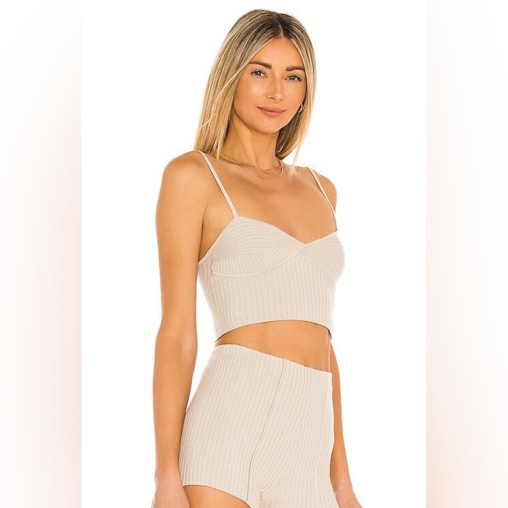 Crop Top in Nude by Weekend Stories